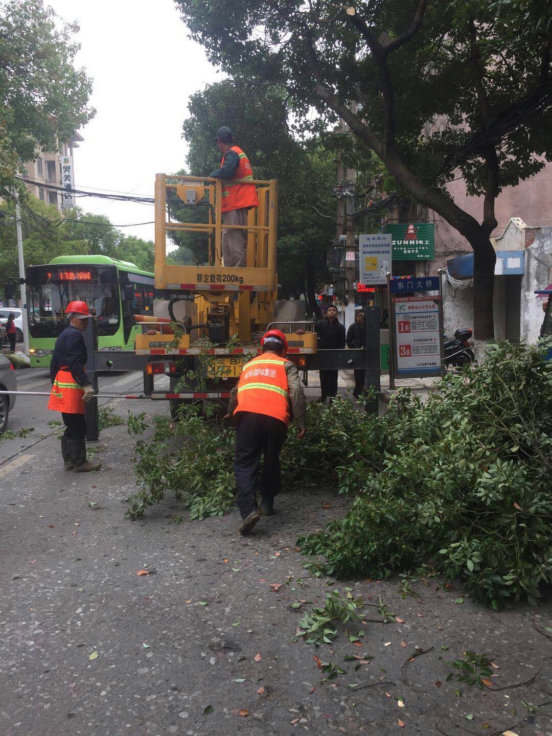 近日，我公司根據(jù)南陵縣市政園林所通知，組織安排人員車輛協(xié)助市政園林所路燈科修剪陵陽路兩側(cè)遮擋路燈照明的樹枝。此項工作持續(xù)了三天，消除了因路燈光照不足帶來的夜間通行安全隱患問題，受到沿線居民一致好評。